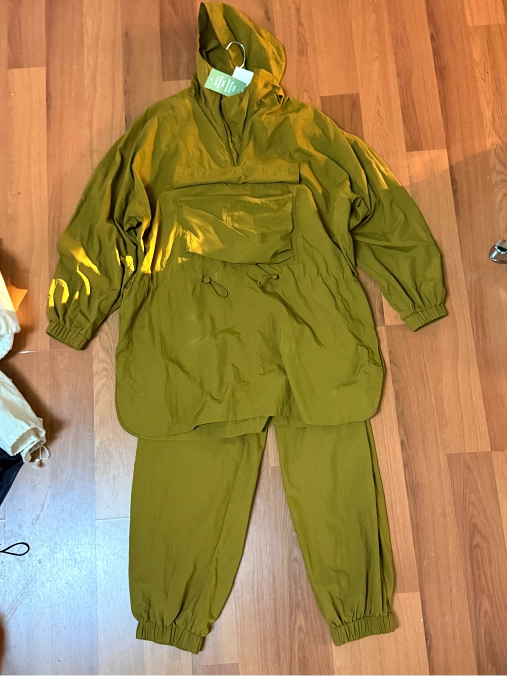 H&M Olive Green Hooded Track Set
